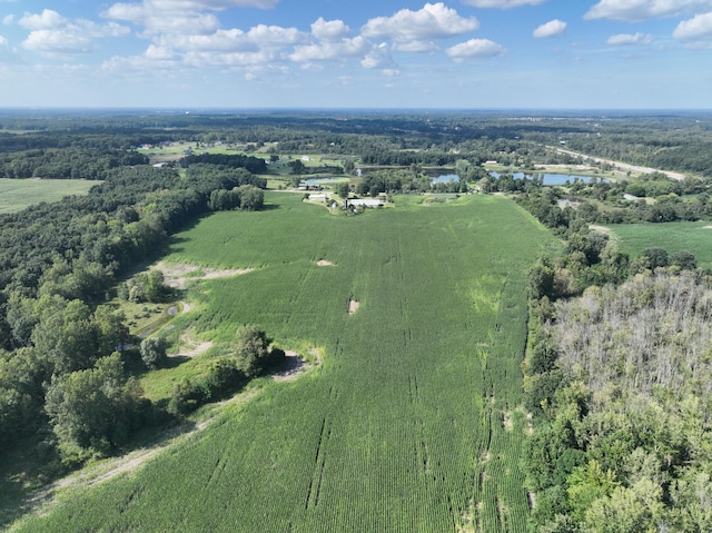 5300 Belford Rd, Holly, MI 48442 - aerial view of property's location with a nearby body of water and rural landscape
