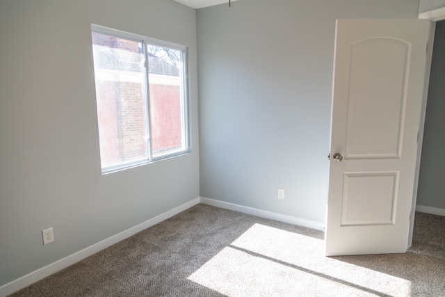 carpeted spare room with a wealth of natural light