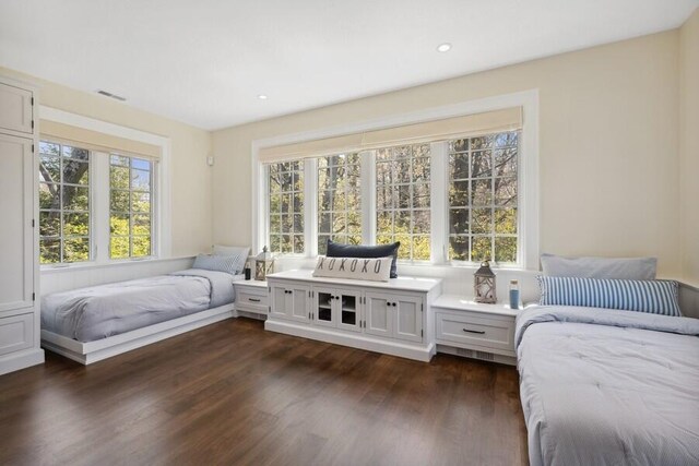 49106 Sun Valley Falls Blvd, New Buffalo, MI 49117 - bedroom featuring dark wood-style flooring and recessed lighting