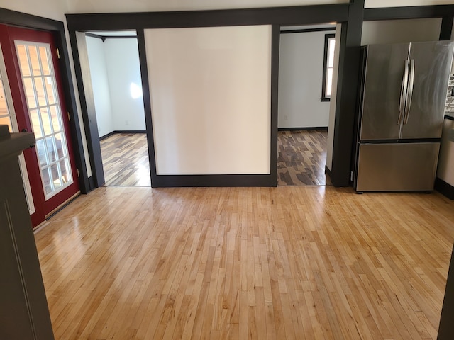 empty room featuring light hardwood / wood-style flooring