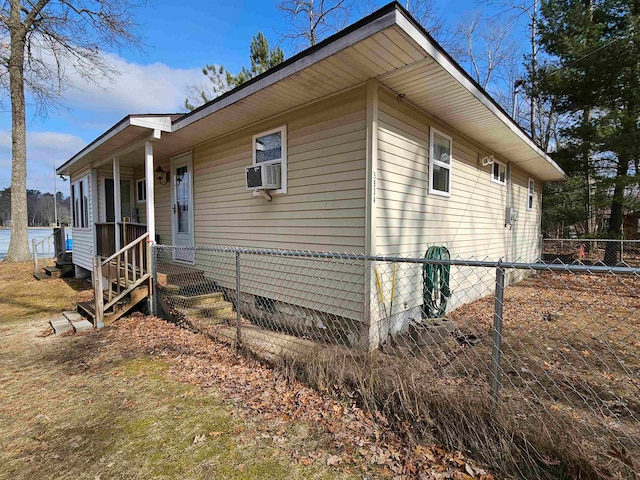 view of property exterior featuring cooling unit