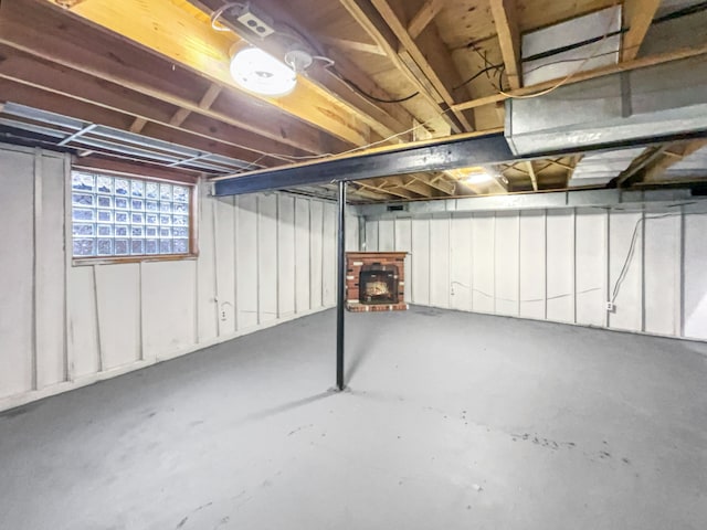 view of basement
