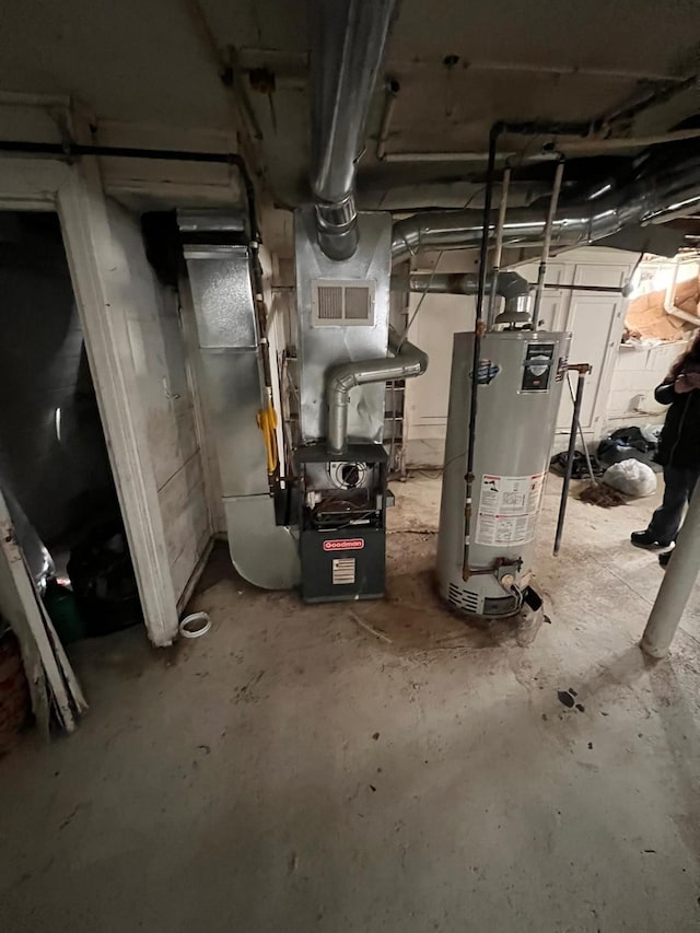 utilities featuring gas water heater