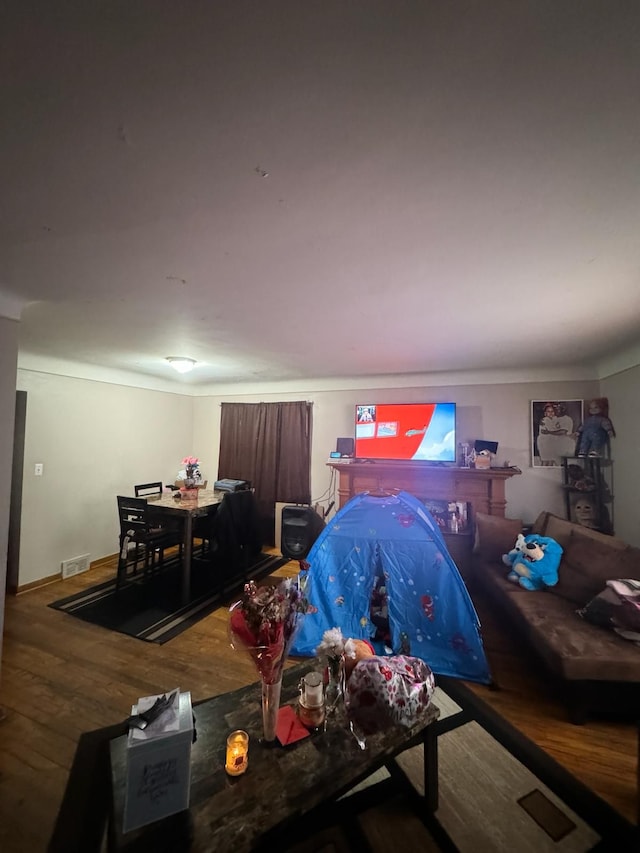 interior space featuring hardwood / wood-style flooring