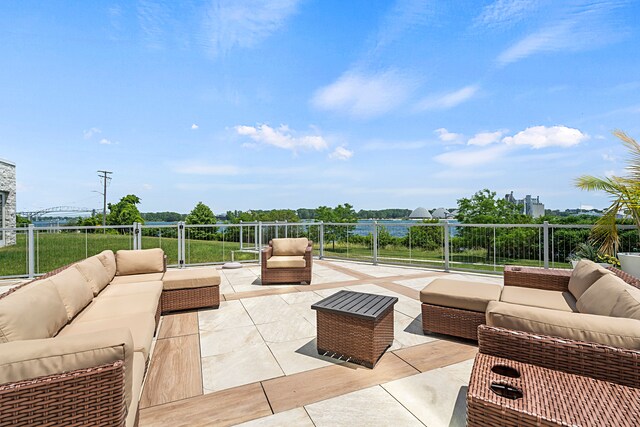 201 Beers St Unit 34, Port Huron, MI 48060 - view of patio / terrace with outdoor lounge area