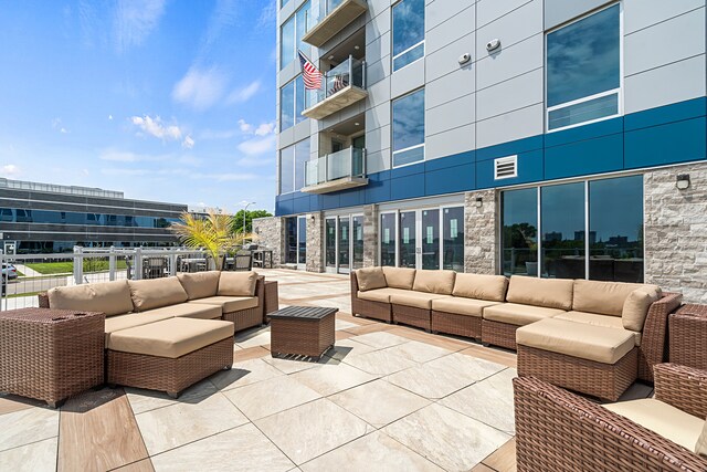 201 Beers St Unit 34, Port Huron, MI 48060 - view of patio / terrace featuring an outdoor hangout area