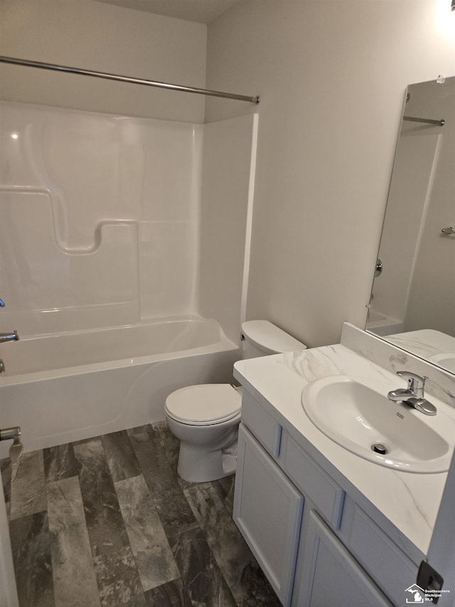 803 Plum Village Dr, Monroe, MI 48161 - full bath with toilet, washtub / shower combination, and vanity