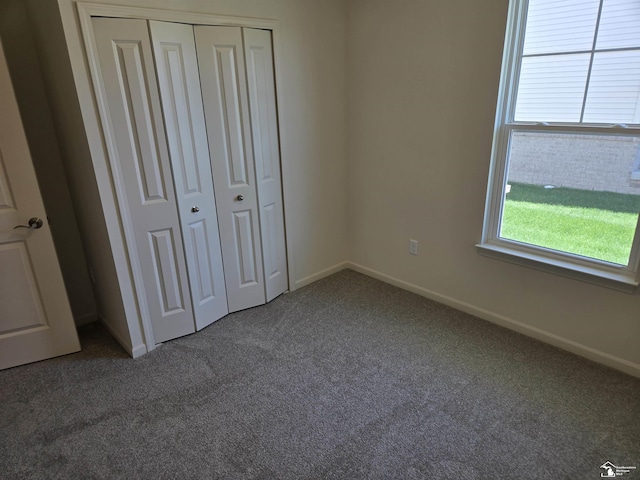807 Plum Village Dr, Monroe, MI 48161 - unfurnished bedroom featuring carpet floors, baseboards, and a closet