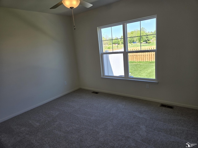 805 Plum Village Dr, Monroe, MI 48161 - unfurnished room featuring carpet flooring, baseboards, and a ceiling fan