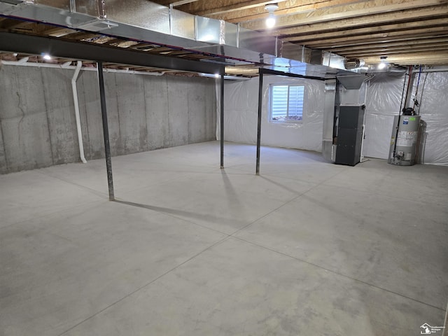805 Plum Village Dr, Monroe, MI 48161 - below grade area featuring water heater and heating unit
