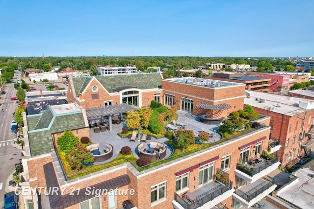 110 E Main St, Midland, MI 48640 - bird's eye view