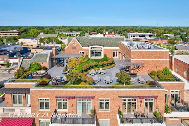 110 E Main St, Midland, MI 48640 - drone / aerial view