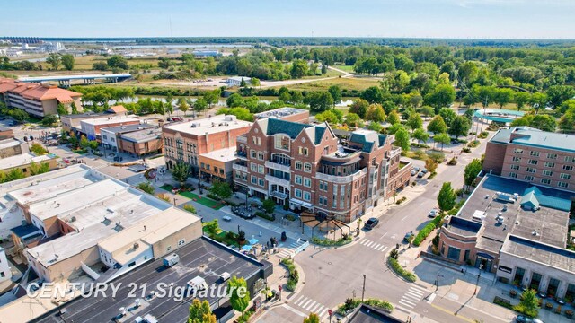 110 E Main St, Midland, MI 48640 - drone / aerial view