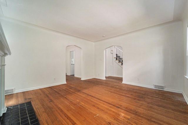 interior space featuring hardwood / wood-style floors