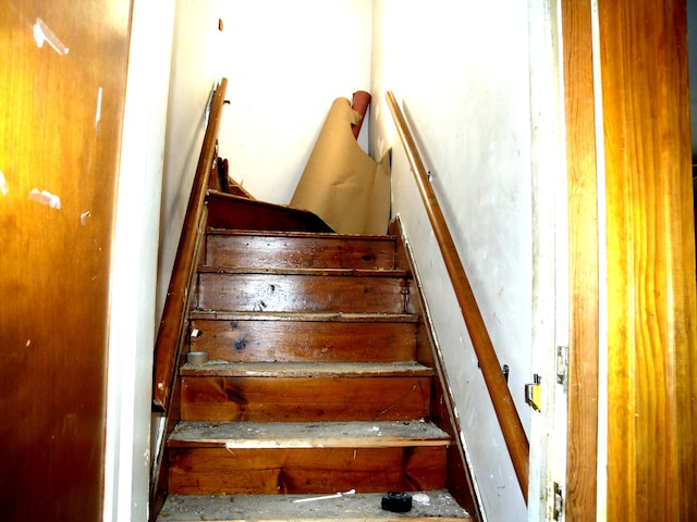 view of stairs