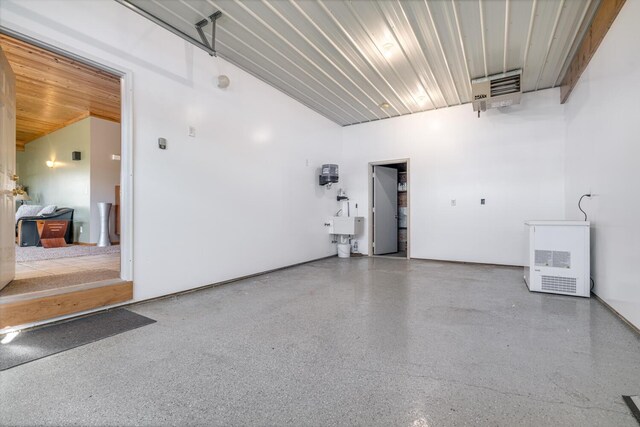 9363 S Grow Rd, Greenville, MI 48838 - garage with a heating unit