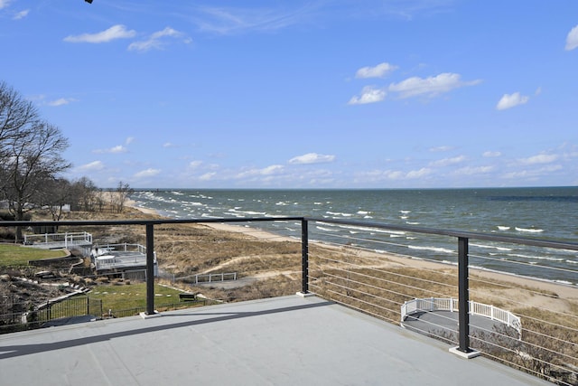 443 N Shore Dr, South Haven, MI 49090 - balcony with view of water and beach