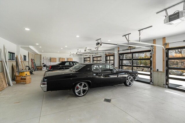 443 N Shore Dr, South Haven, MI 49090 - garage with a garage door opener and recessed lighting