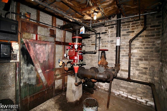 view of utility room