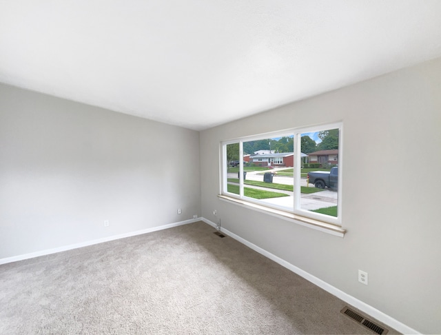 view of carpeted empty room