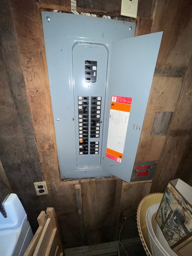 utility room with electric panel