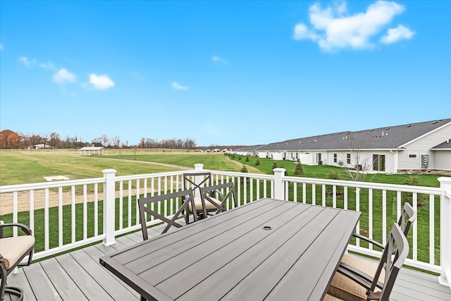 362 Jubilee Dr, Whitmore Lake, MI 48189 - deck featuring a yard