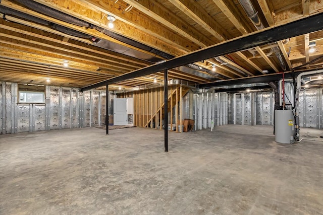 362 Jubilee Dr, Whitmore Lake, MI 48189 - unfinished basement with gas water heater