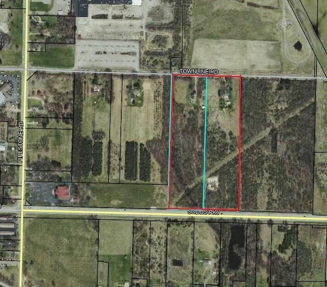 1976 Townline Rd, Benton Harbor, MI 49022 - aerial overview of property's location