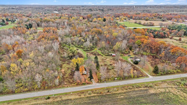 1976 Townline Rd, Benton Harbor, MI 49022 - aerial view of property and surrounding area featuring a heavily wooded area