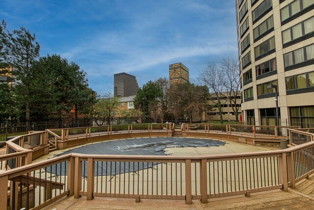 5000 Town Ctr Unit 2205, Southfield, MI 48075 - community pool with a wooden deck and a patio area