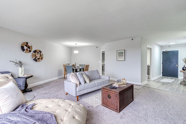 5000 Town Ctr Unit 2205, Southfield, MI 48075 - living room with carpet floors and baseboards