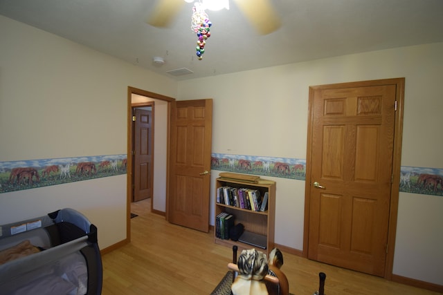 interior space featuring light hardwood / wood-style flooring