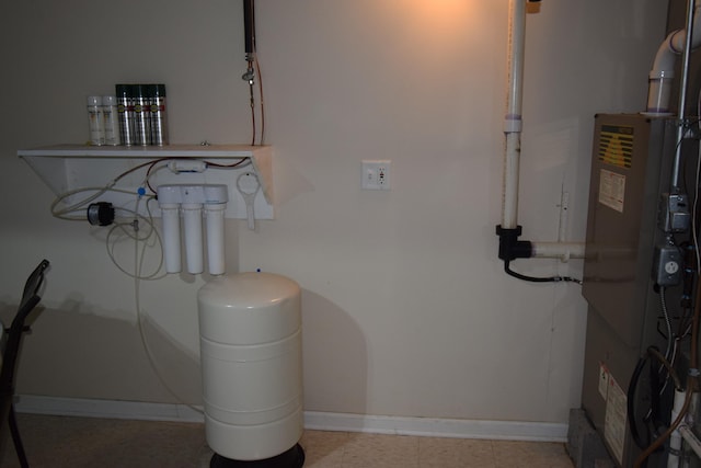 view of utility room