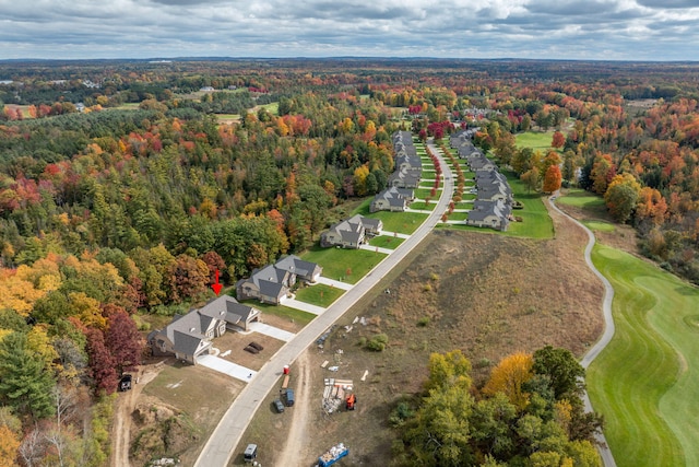 12258 Tullymore Dr, Stanwood, MI 49346 - view of property location with a forest, nearby suburban area, and a golf course