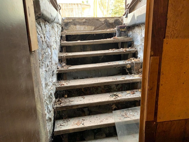 view of staircase