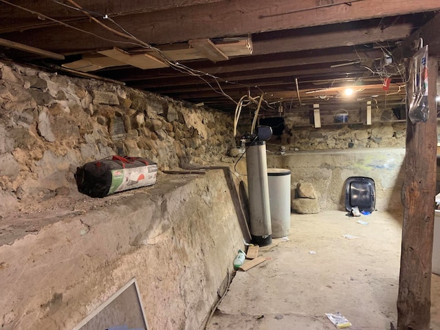 view of basement