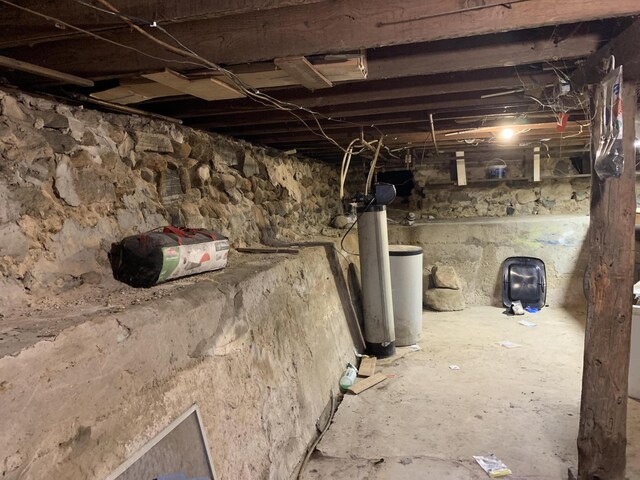 412 N Darling Ave, Fremont, MI 49412 - unfinished below grade area with a water softener system