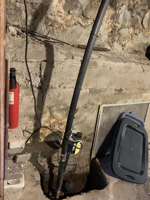 412 N Darling Ave, Fremont, MI 49412 - basement view of a fire extinguisher