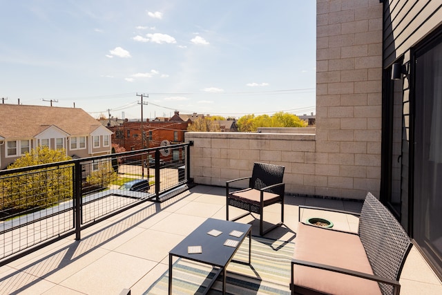 view of patio / terrace featuring a balcony