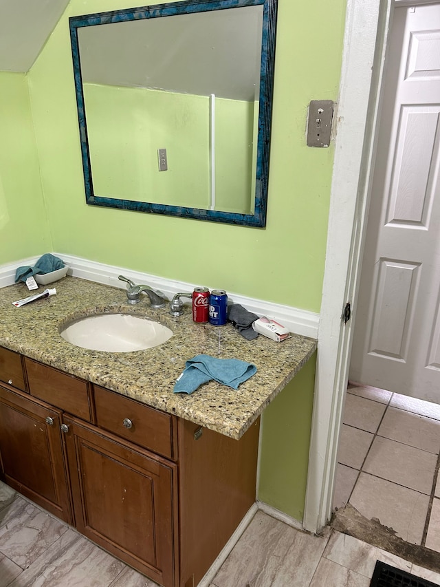 bathroom with vanity