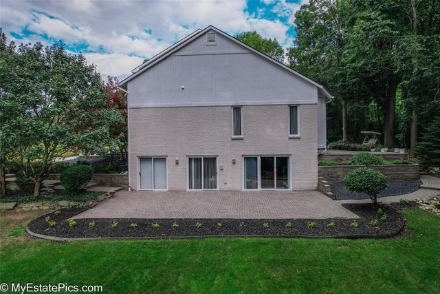 rear view of property with a yard and a patio