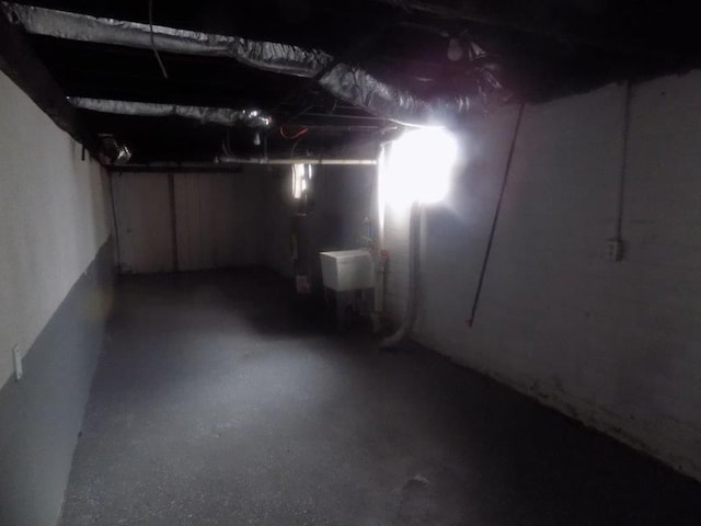 view of basement