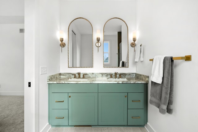 bathroom with vanity