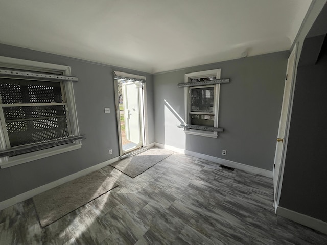 entrance foyer featuring crown molding