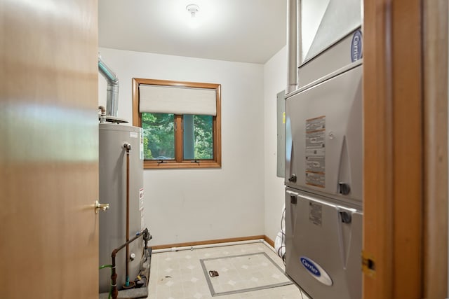 doorway with water heater