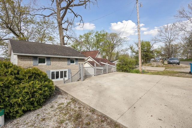 view of home's exterior