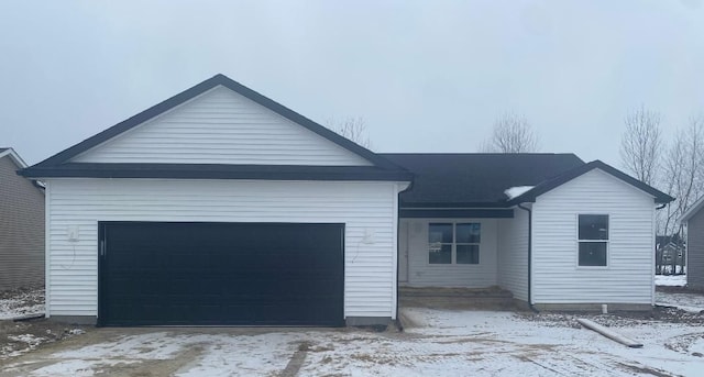 ranch-style house with an attached garage