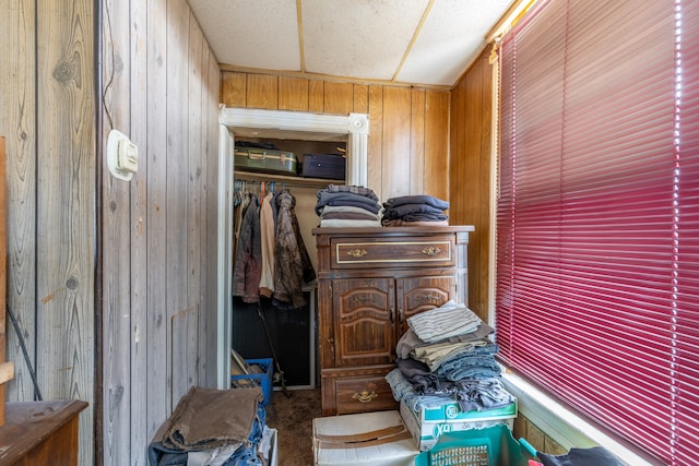 view of storage area