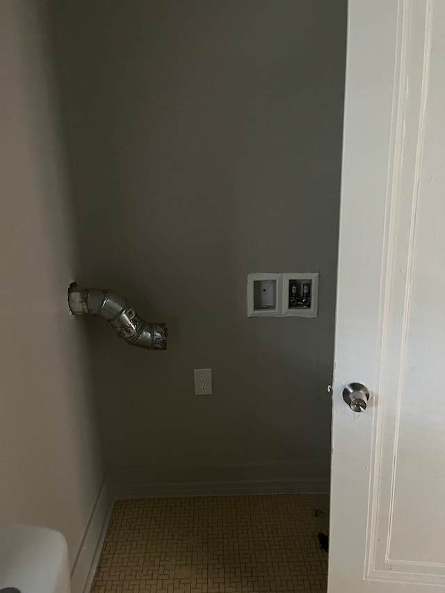 laundry room with hookup for a washing machine