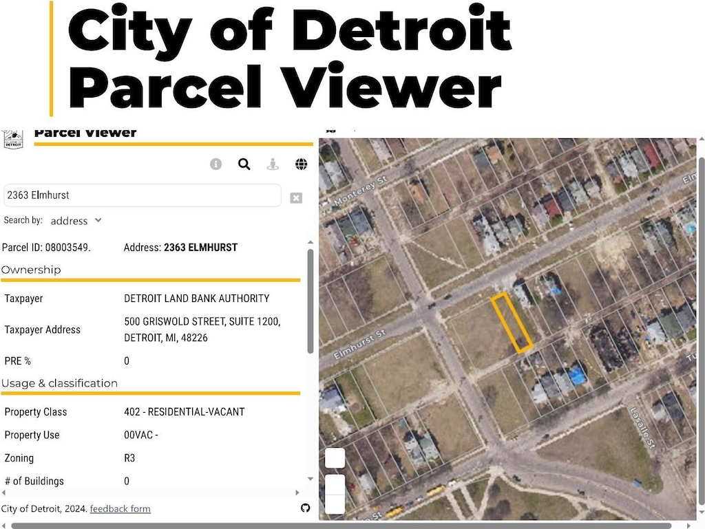 2363 Elmhurst St, Detroit, MI 48206